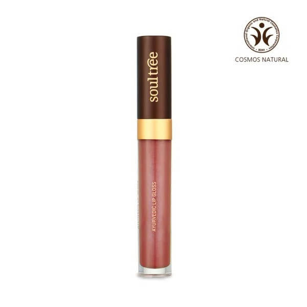 Soultree Ayurvedic Lip Gloss - Nude Pink - Swadesiicart
