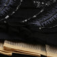 House of Panchhi Women Black Net Sequins Embroidered Lehenga & Blouse with Dupatta | Swadesiicart