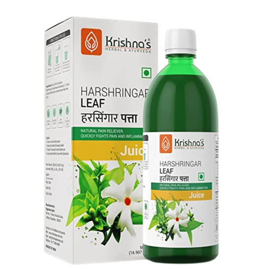 Krishna's Herbal & Ayurveda Harshringar Leaf Juice | Swadesiicart