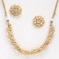 Pearl Kundan Choker With Studs - Ruby Raang | Swadesiicart