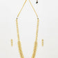 Gold-Polished Long Kundan Neckpiece With Earrings - Ruby Raang - Swadesiicart
