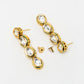 Gold-Polished Long Kundan Neckpiece With Earrings - Ruby Raang - Swadesiicart