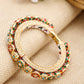 Multi Embellished Bangle - Ruby Raang - Swadesiicart