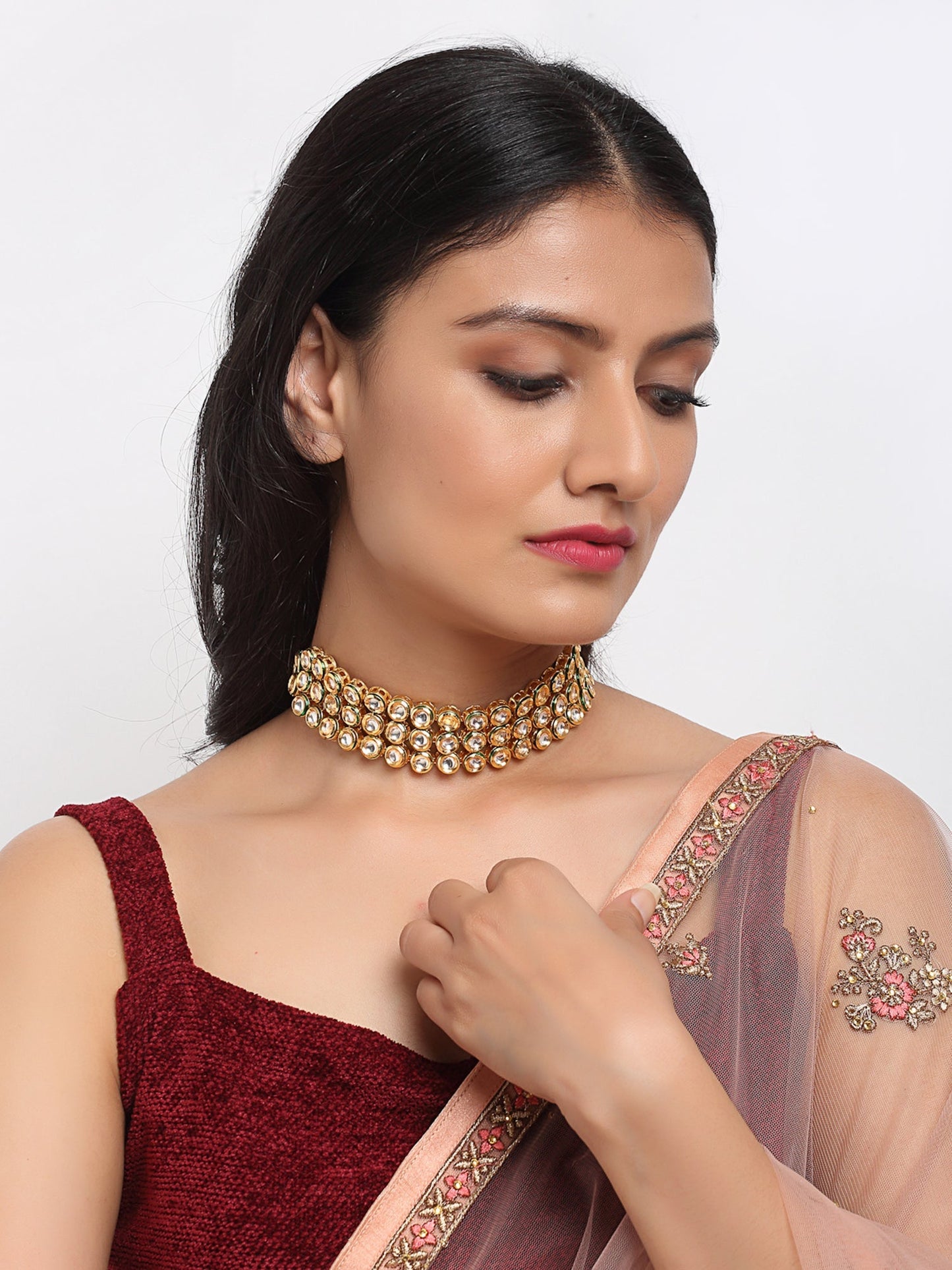 Kundan Choker - Ruby Raang | Swadesiicart