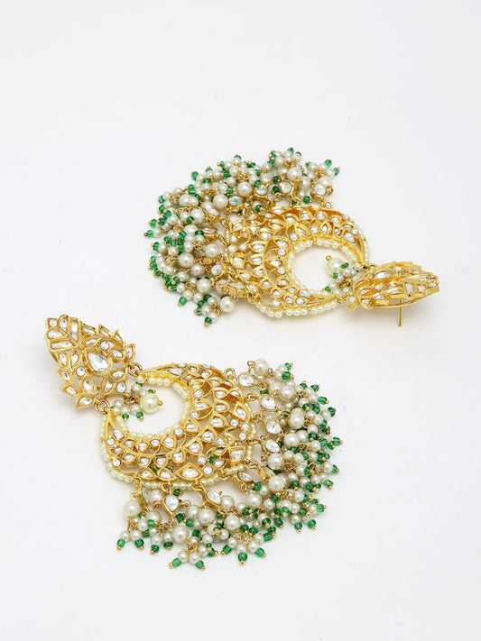 Kundan Stone Earrings - Ruby Raang | Swadesiicart