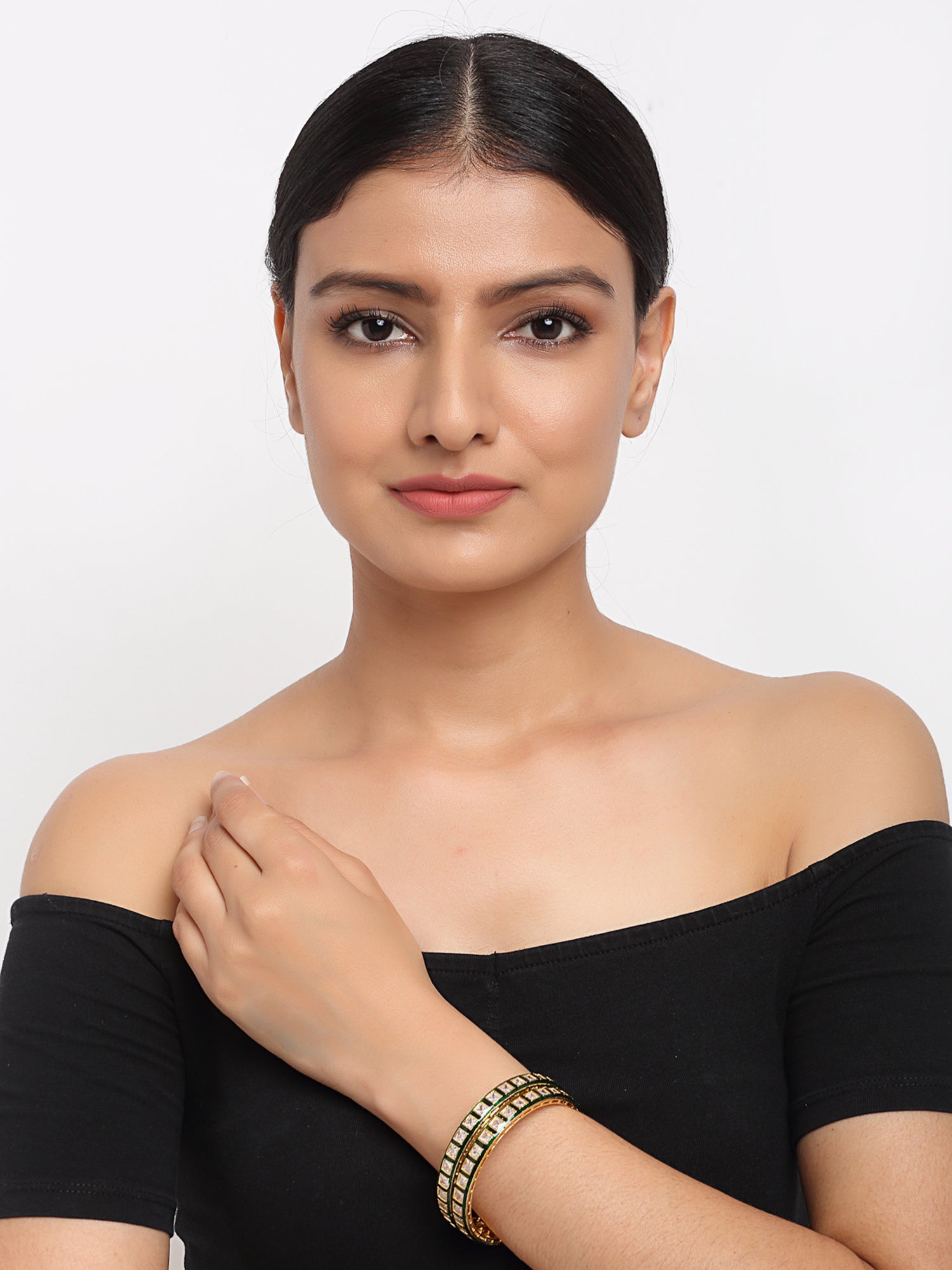 Meenakari Bangles Set Of 2 - Ruby Raang - Ruby Raang Studio
