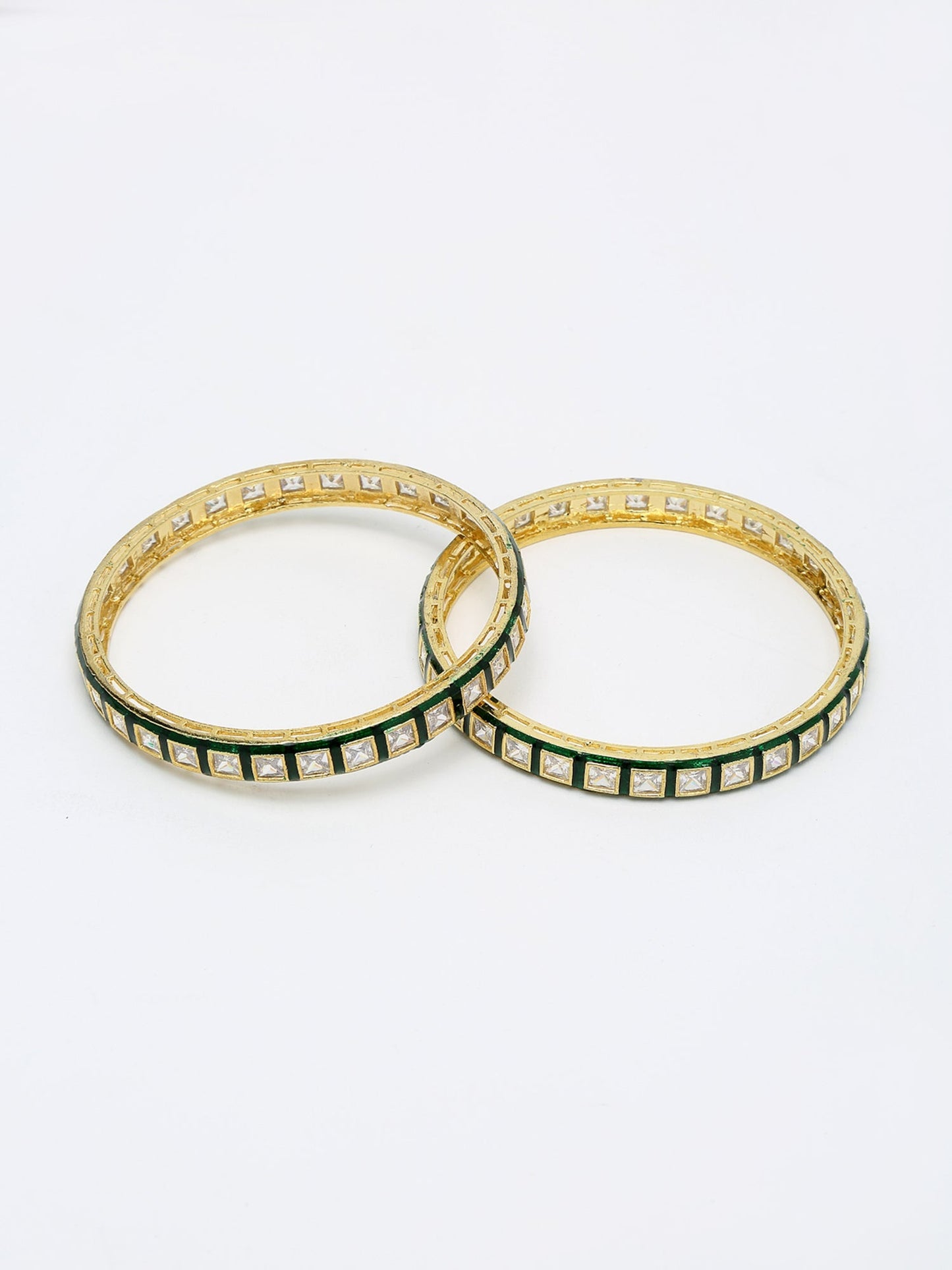 Meenakari Bangles Set Of 2 - Ruby Raang - Swadesiicart