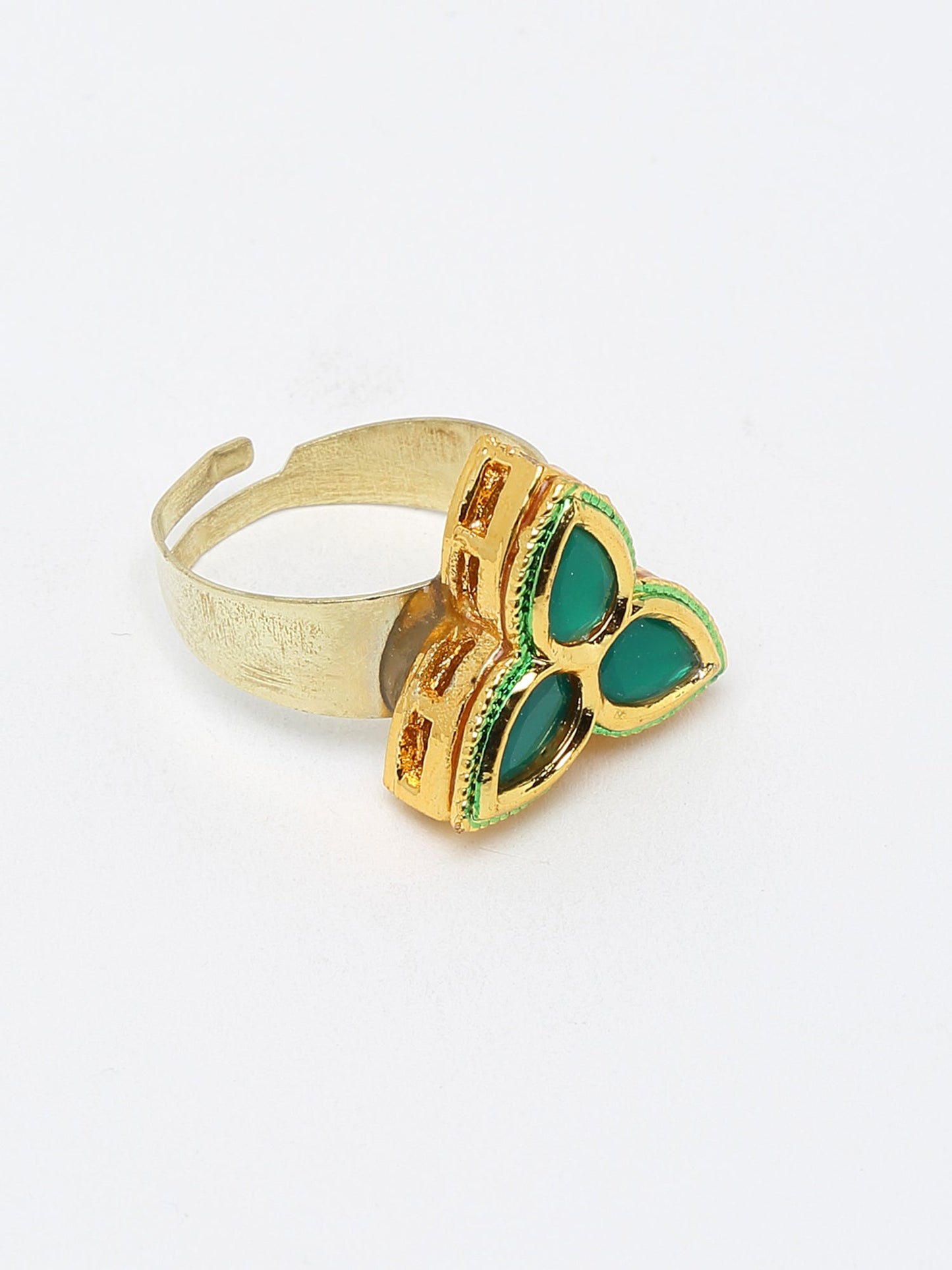 Kundan Ring - Ruby Raang | Swadesiicart