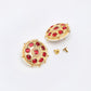 Kundan & Pearl Studs - Ruby Raang - Swadesiicart
