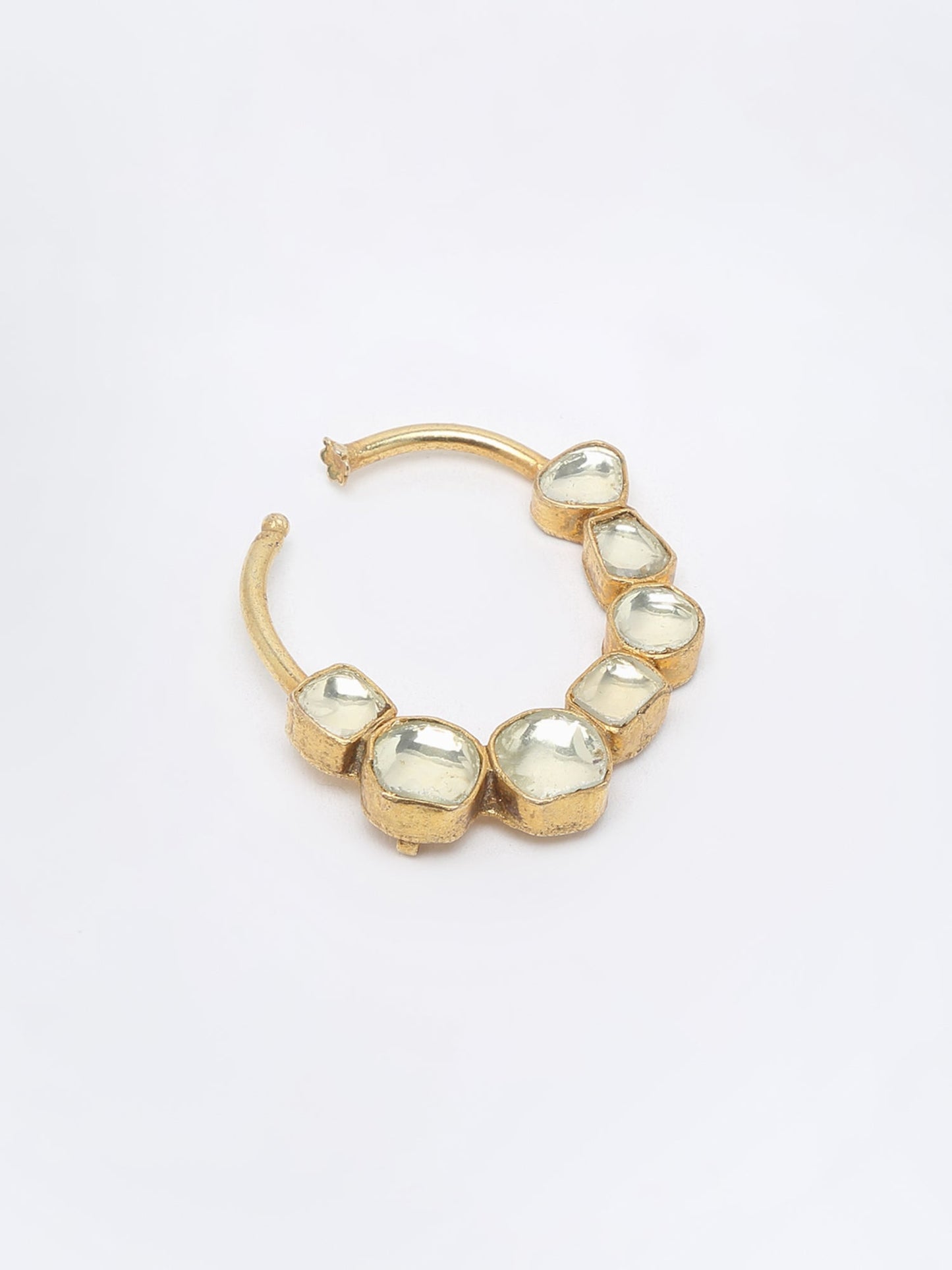 Kundan Nose Ring - Ruby Raang | Swadesiicart