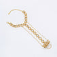 Kundan Hand Harness - Ruby Raang - Swadesiicart