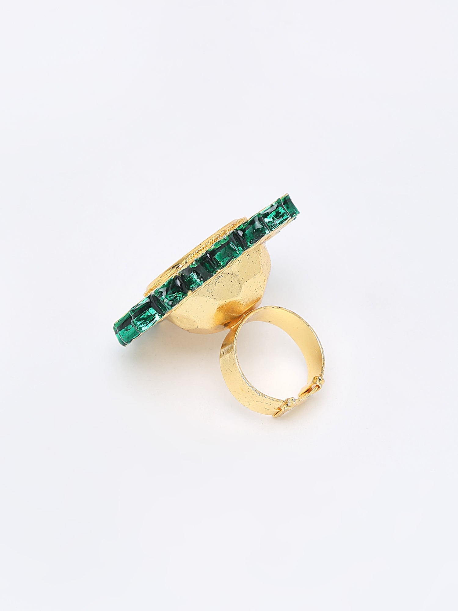 Kundan Cocktail Ring - Ruby Raang | Swadesiicart
