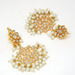 Gold-Polished Kundan Choker With Earrings & Maang Tika - Ruby Raang | Swadesiicart