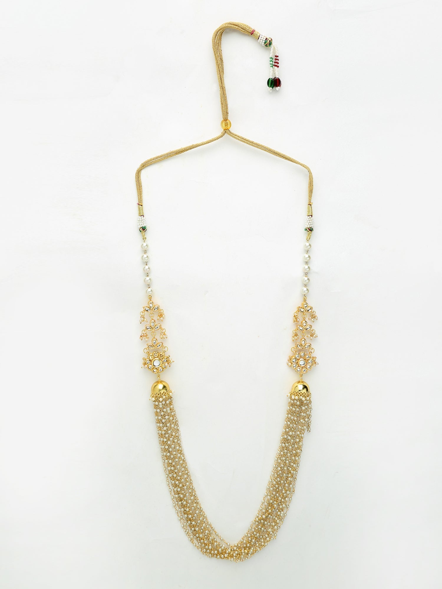 Pearl Jhumki Necklace - Ruby Raang | Swadesiicart