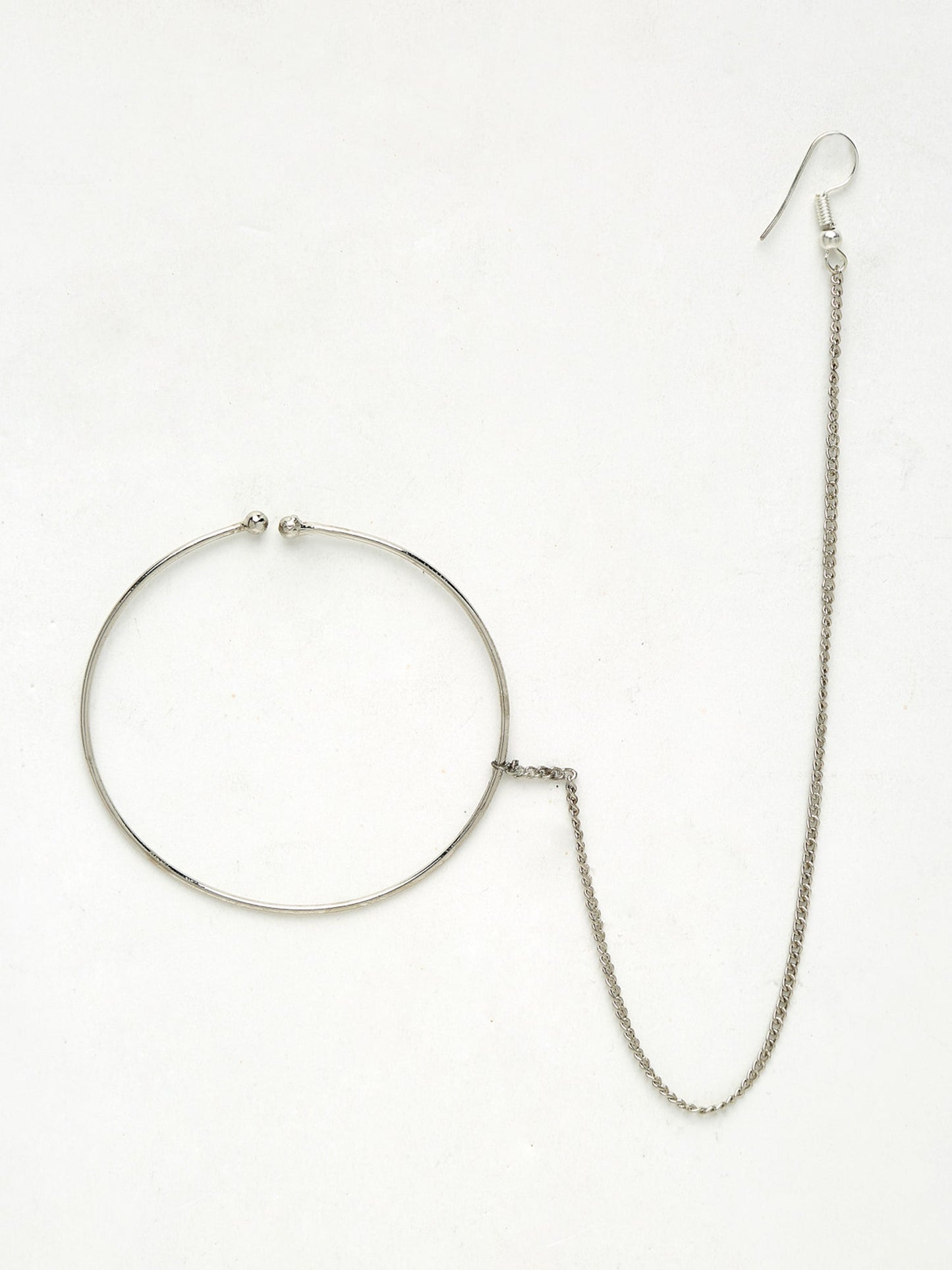 Silver Nose Ring - Ruby Raang | Swadesiicart