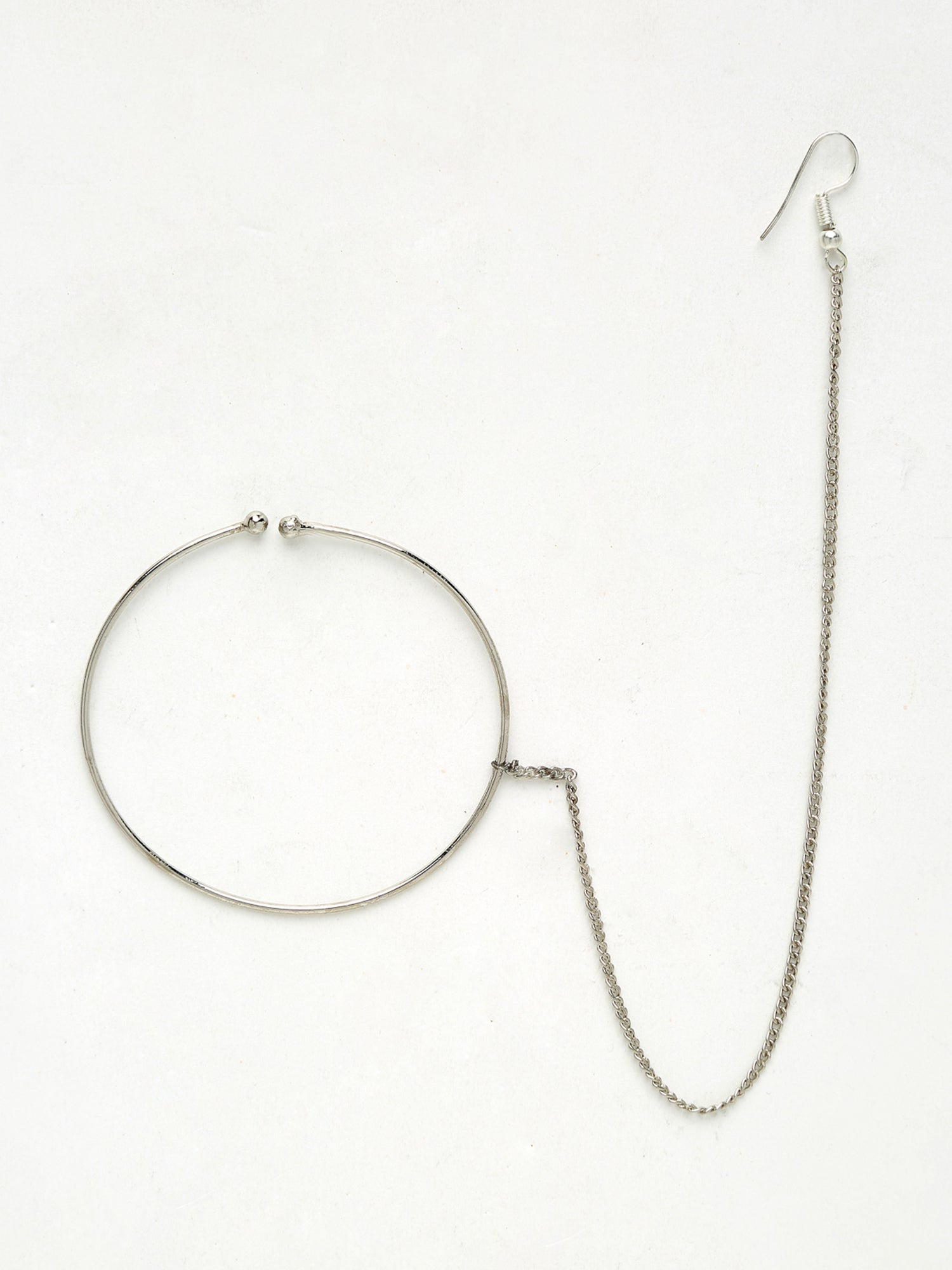 Silver Nose Ring - Ruby Raang | Swadesiicart