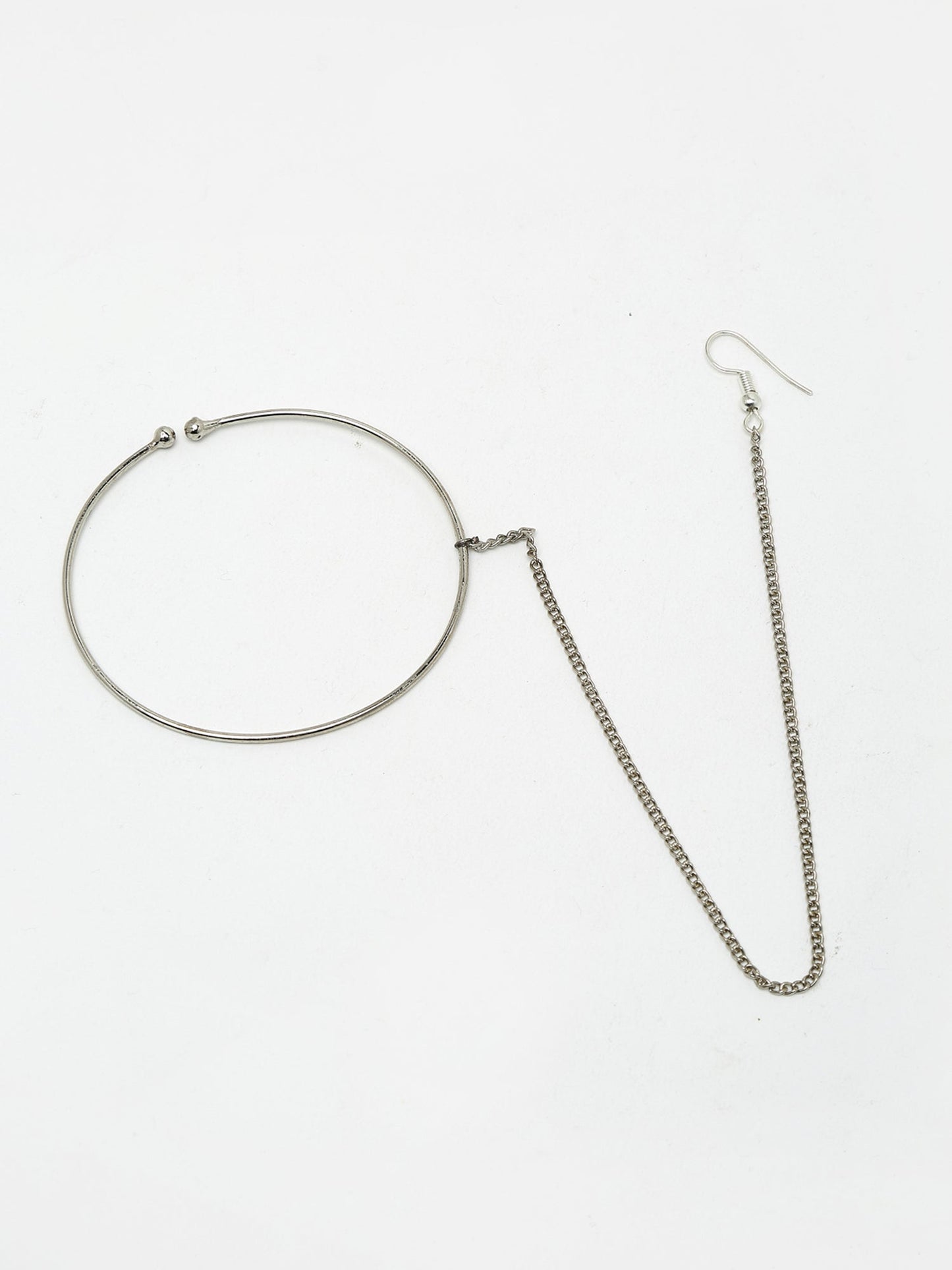 Silver Nose Ring - Ruby Raang | Swadesiicart