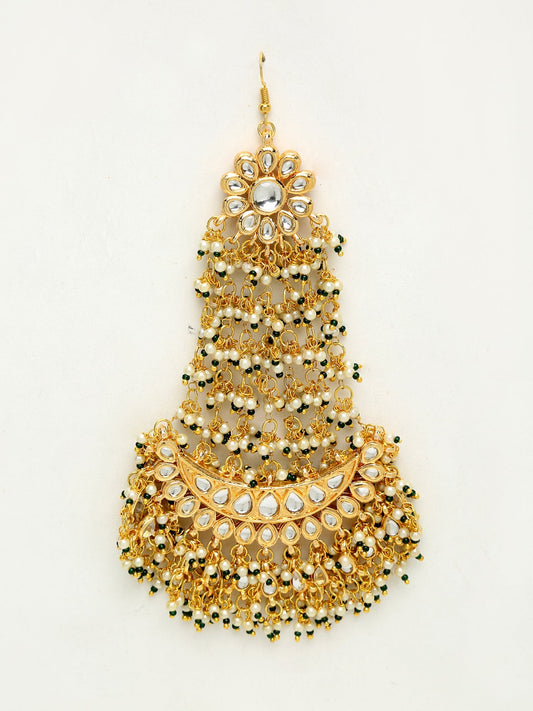 Kundan Passa/ Jhoomar - Ruby Raang | Swadesiicart