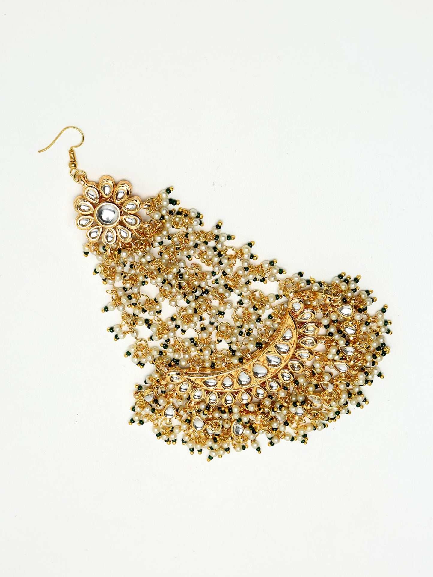 Kundan Passa/ Jhoomar - Ruby Raang | Swadesiicart
