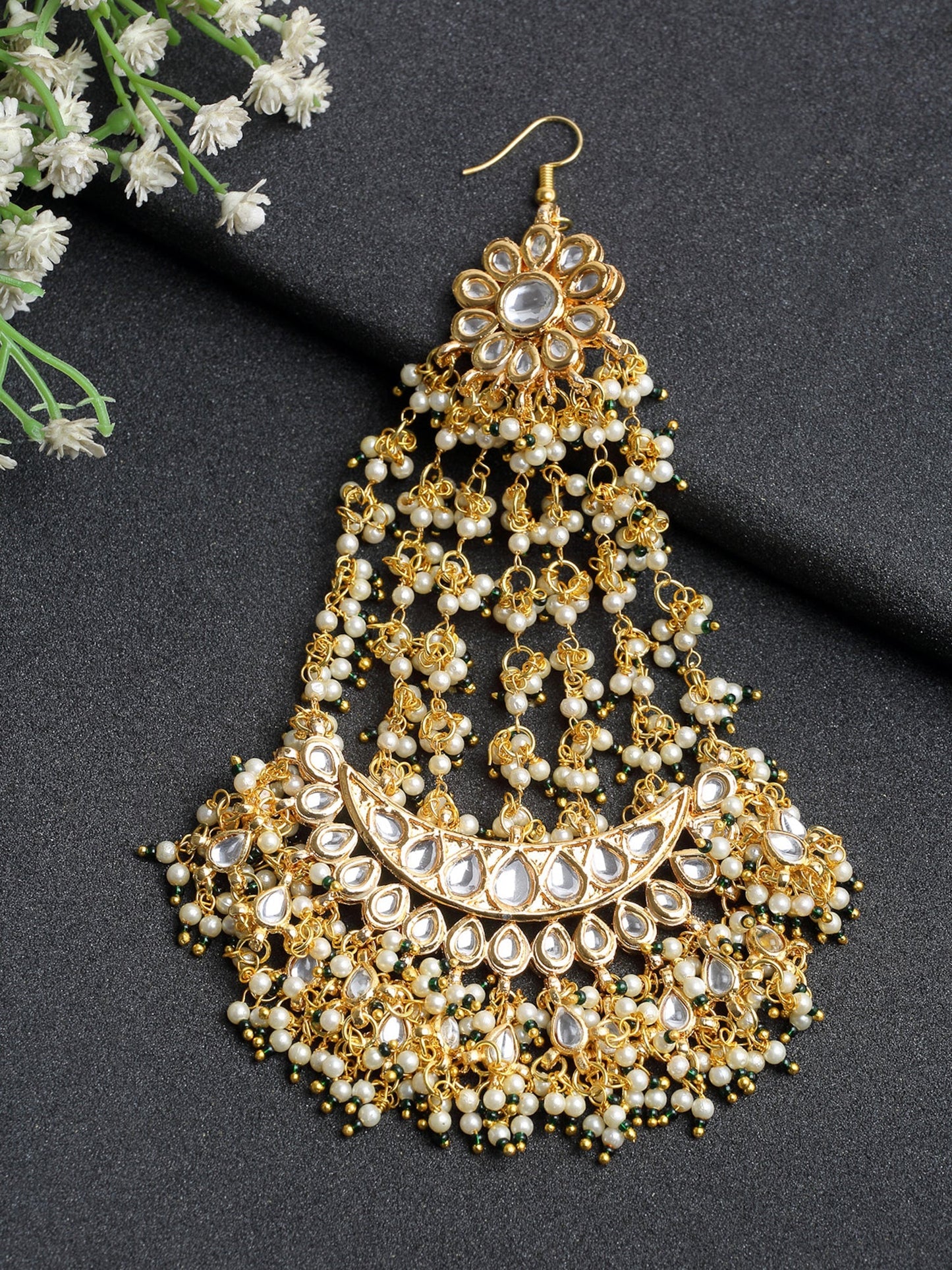 Kundan Passa/ Jhoomar - Ruby Raang | Swadesiicart