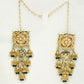 Kundan Choker With Earrings - Ruby Raang | Swadesiicart