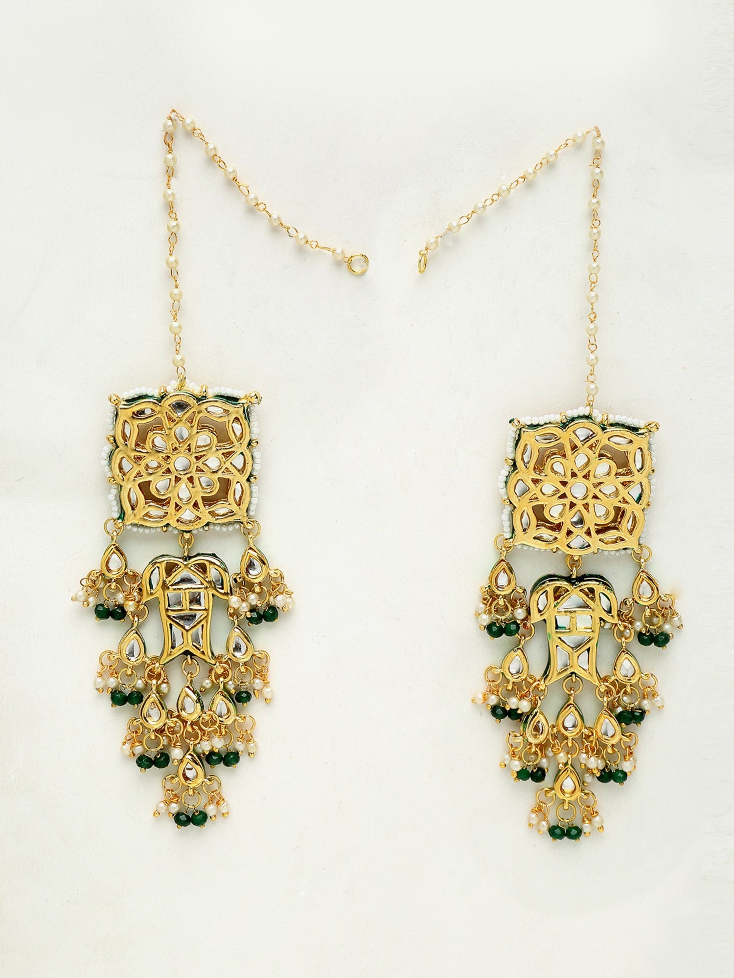 Kundan Choker With Earrings - Ruby Raang | Swadesiicart