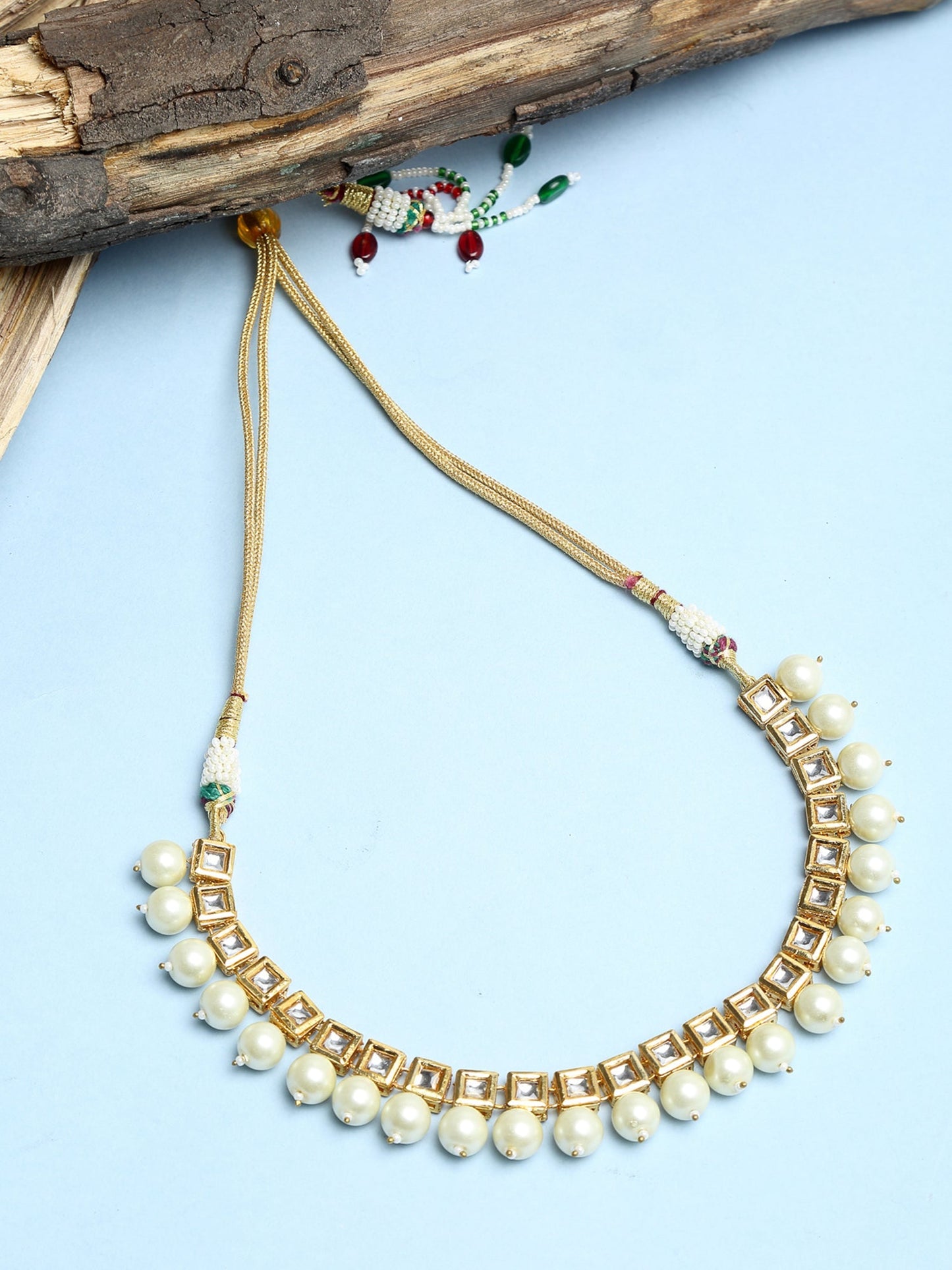 Kundan Neckpiece - Ruby Raang | Swadesiicart