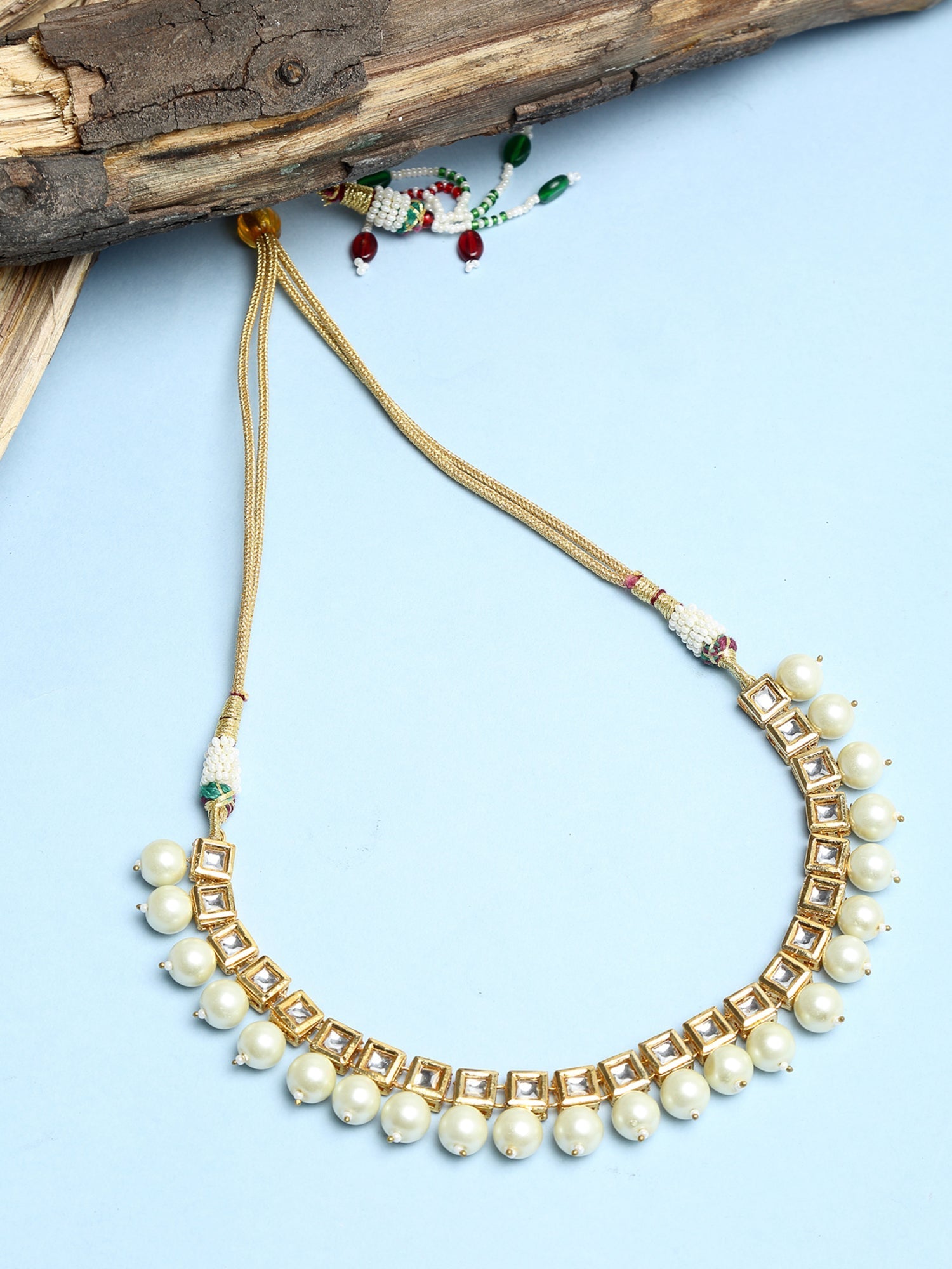Kundan Neckpiece - Ruby Raang | Swadesiicart