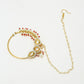 Maharani Kundan Nose Ring - Ruby Raang | Swadesiicart