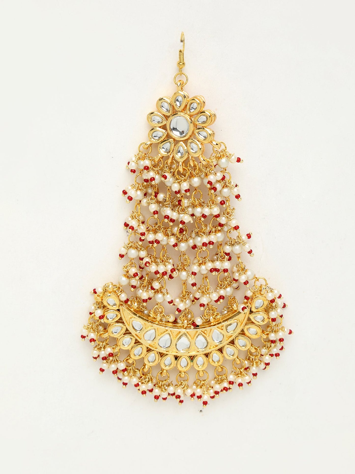 Kundan Passa/ Jhoomar - Ruby Raang | Swadesiicart