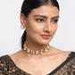 Kundan Choker With Kundan Studs - Ruby Raang | Swadesiicart