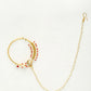 Maharani Kundan Nose Ring - Ruby Raang | Swadesiicart