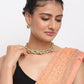 Kundan Choker With Studs - Ruby Raang | Swadesiicart