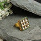 Kundan Ring - Ruby Raang | Swadesiicart
