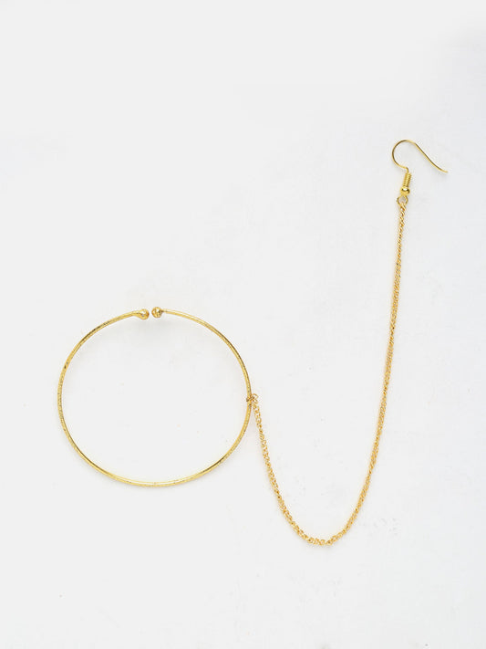 Golden Plated Nose Ring - Ruby Raang | Swadesiicart