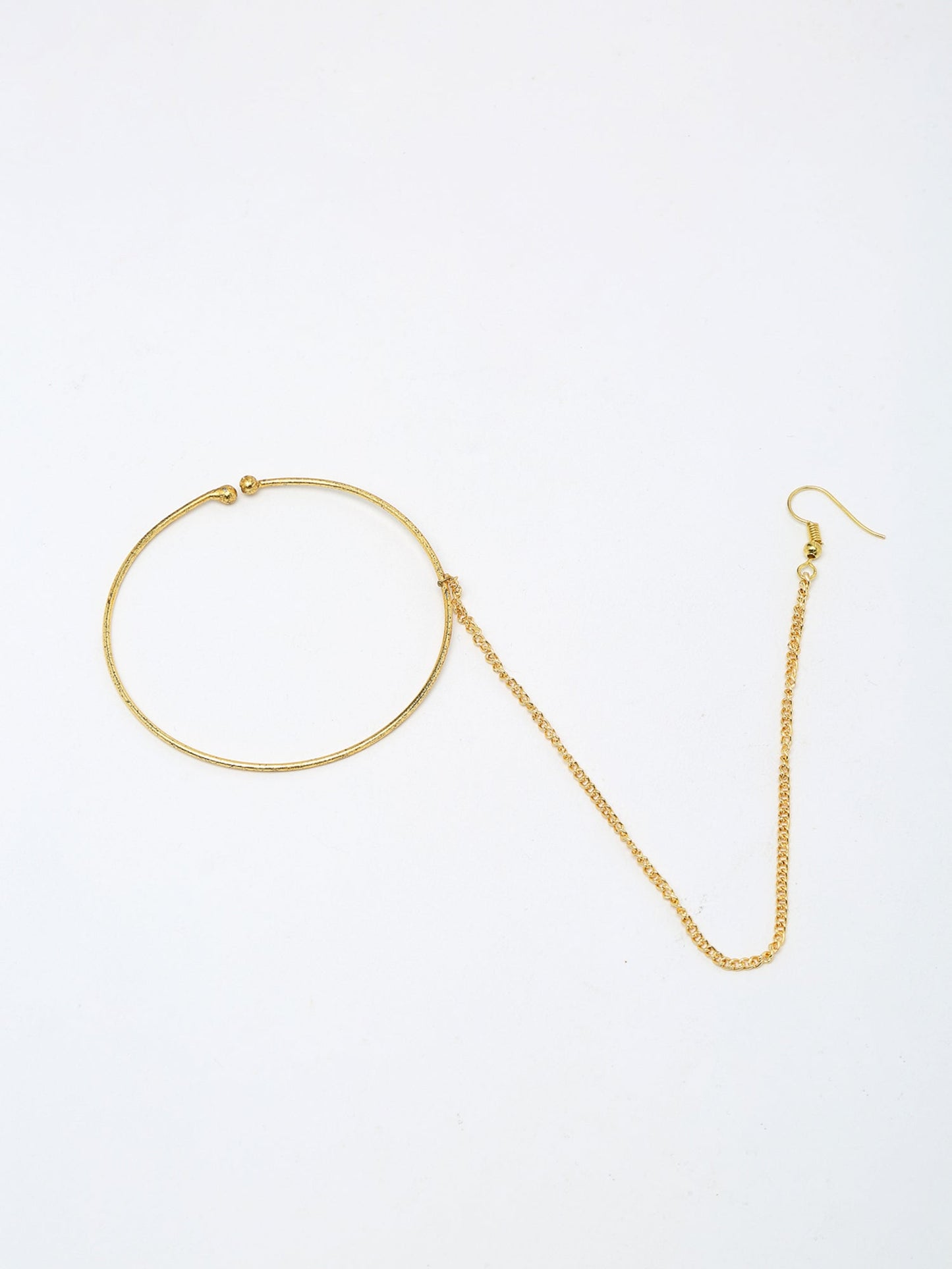 Golden Plated Nose Ring - Ruby Raang | Swadesiicart