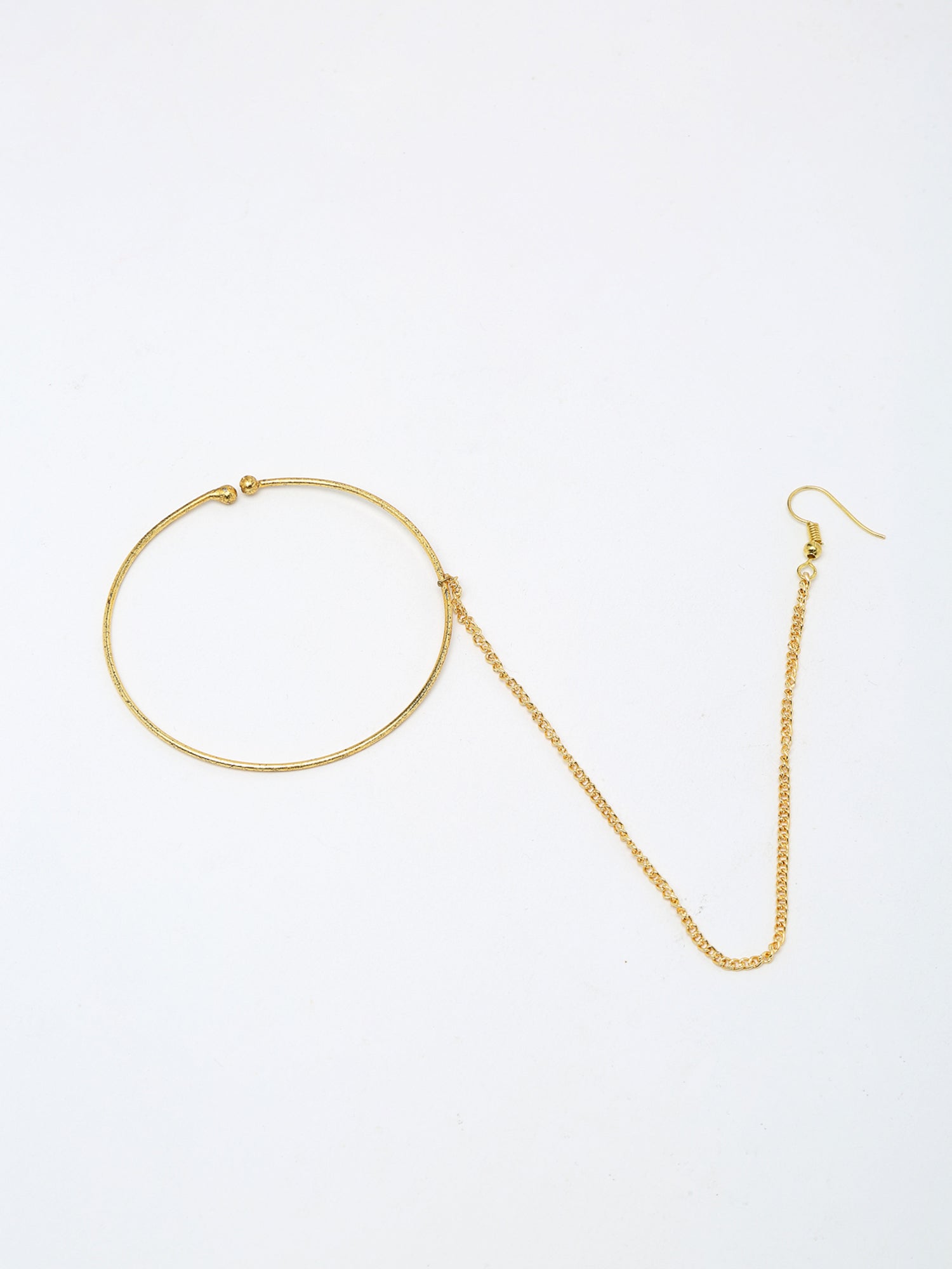 Golden Plated Nose Ring - Ruby Raang | Swadesiicart