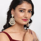 Kundan Pearl Earrings - Ruby Raang | Swadesiicart