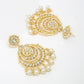 Kundan Pearl Earrings - Ruby Raang | Swadesiicart