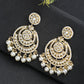 Kundan Pearl Earrings - Ruby Raang | Swadesiicart