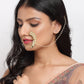 Maharani Kundan Nose Ring - Ruby Raang | Swadesiicart