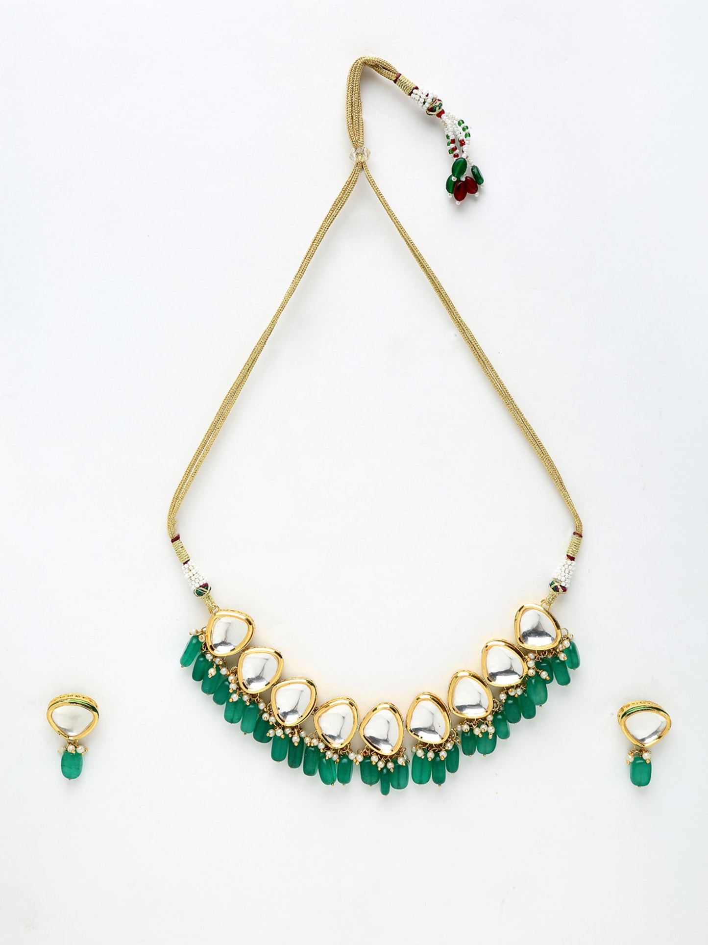 Kundan Choker With Studs - Ruby Raang | Swadesiicart