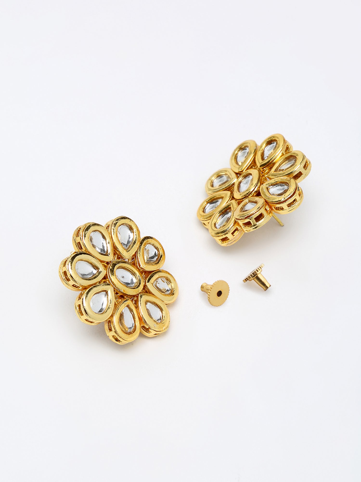 Kundan Choker With Studs - Ruby Raang (A380-58) | Swadesiicart