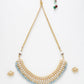 Stone Kundan Choker With Studs - Ruby Raang | Swadesiicart