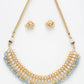 Stone Kundan Choker With Studs - Ruby Raang | Swadesiicart