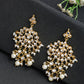 Kundan & Pearl Earrings - Ruby Raang | Swadesiicart