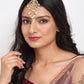 Kundan & Pearl Maang Tikka - Ruby Raang | Swadesiicart
