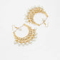 Kundan & Pearl Earrings - Ruby Raang | Swadesiicart