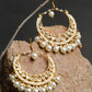 Kundan & Pearl Earrings - Ruby Raang | Swadesiicart