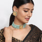 Stone Kundan Choker With Studs - Ruby Raang | Swadesiicart